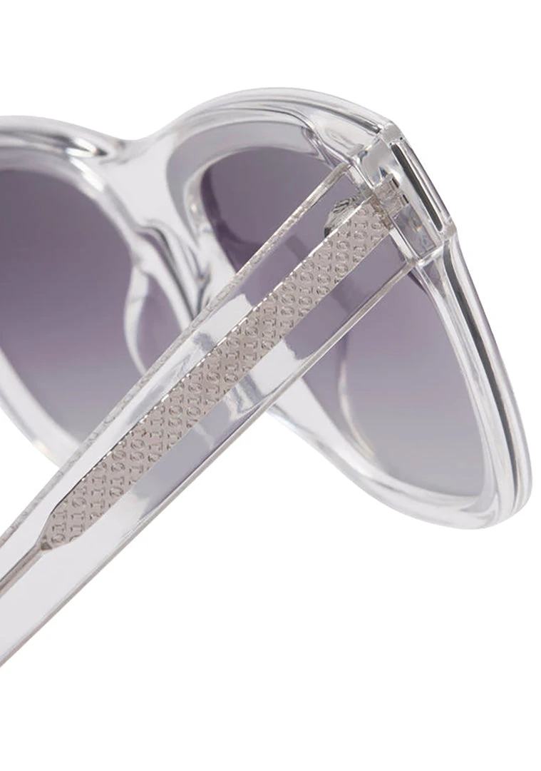 Dime Optics New X Sssniperwolf 001 Sunglasses In Clear/Grey Gradient