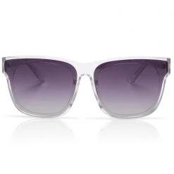 Dime Optics New X Sssniperwolf 001 Sunglasses In Clear/Grey Gradient