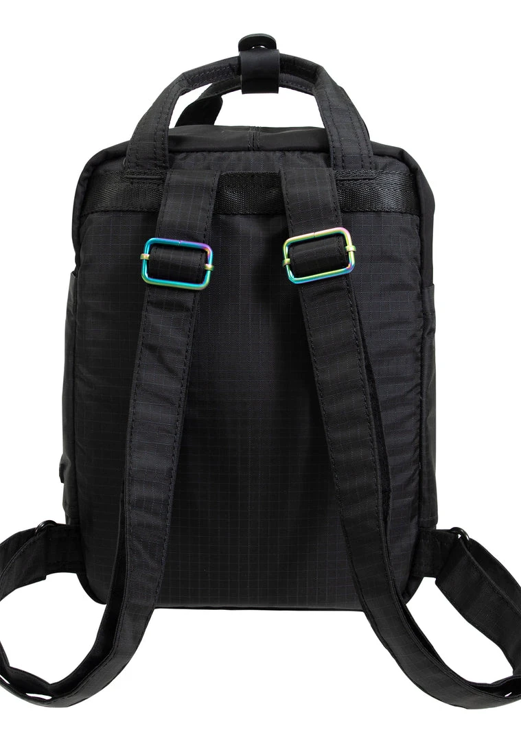 Doughnut Official Bags X Gamescape Series Macaroon Mini Backpack In Black