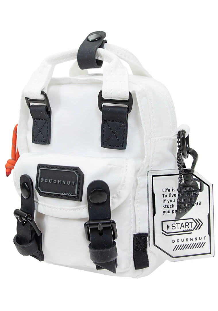 Doughnut Official New X Gamescape Series Macaroon Tiny Crossbody Bag In White