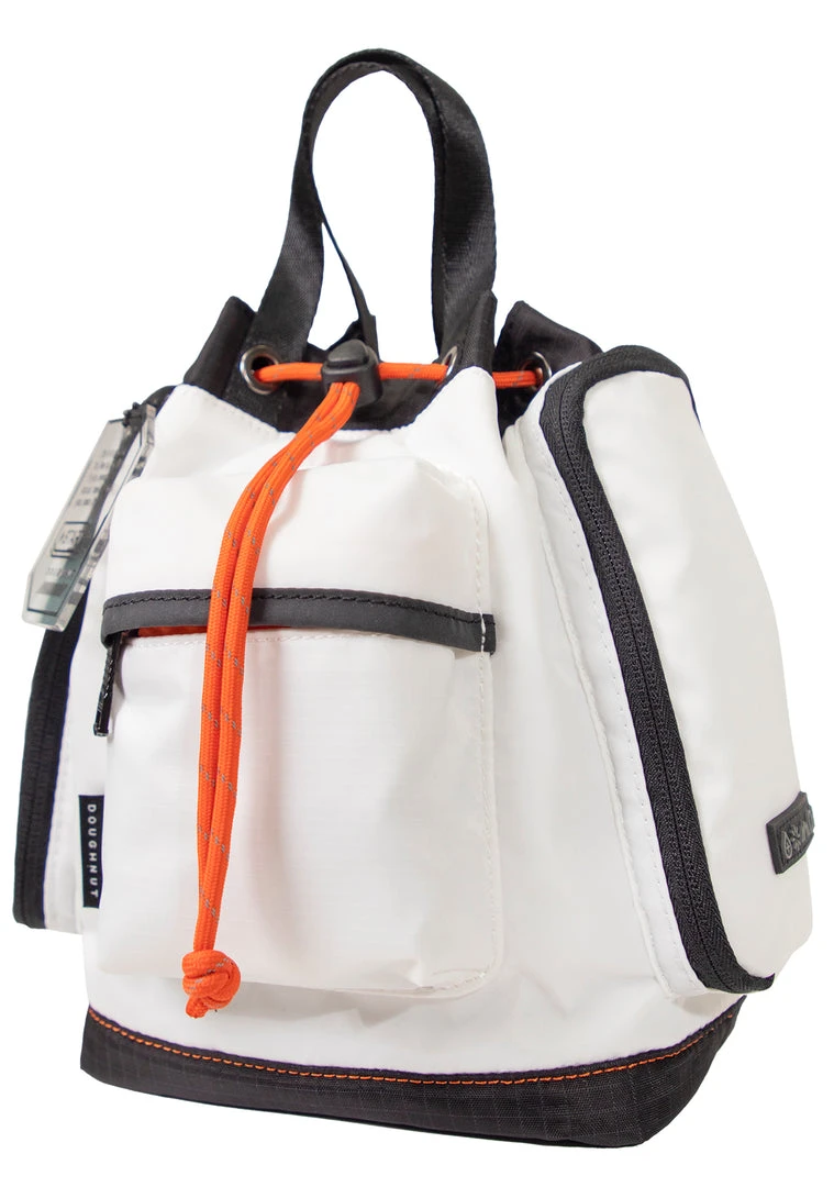 Doughnut Official X Gamescape Series Pyramid Tiny Convertible Backpack In White Bags
