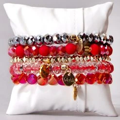 Erimish Crushed Peppermint Bracelet Stack