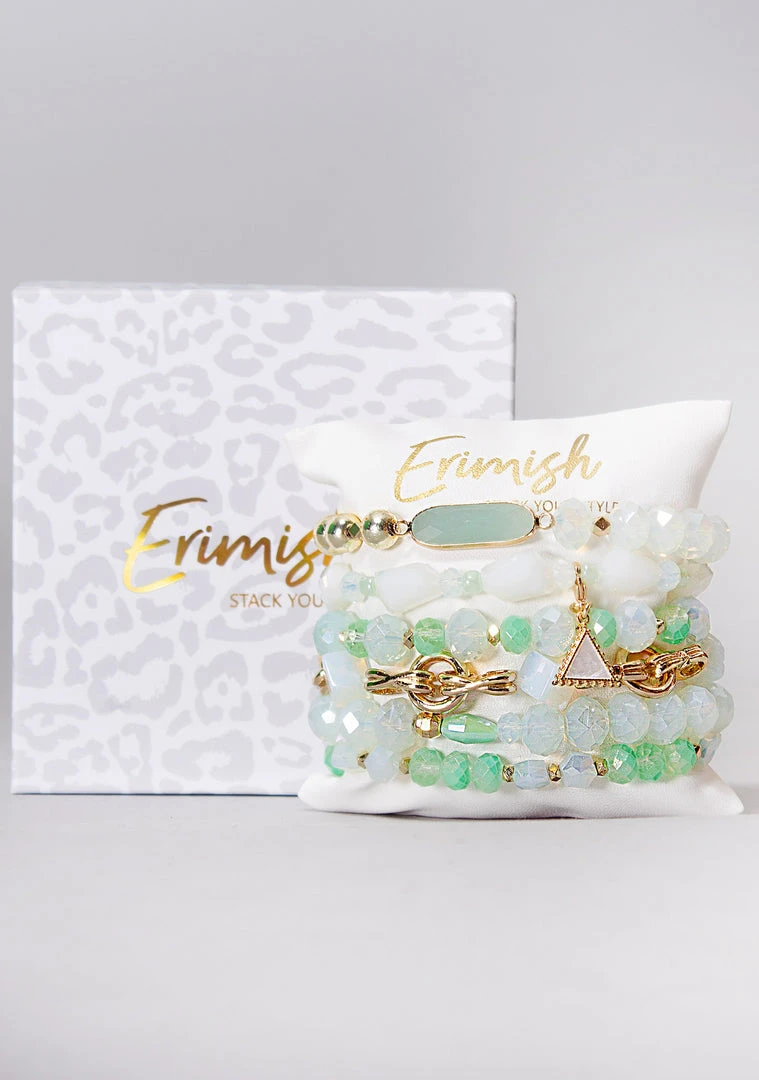 Erimish Mad World Iced Mojito Bracelet Stack