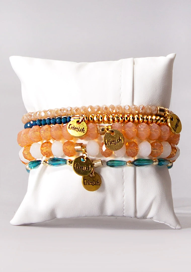Erimish World Tour Peach Bellini Bracelet Stack