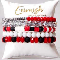 Erimish Queen Of Hearts Bracelet Stack