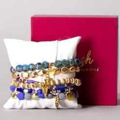 Erimish Royal Sapphire Bracelet Stack Mad World