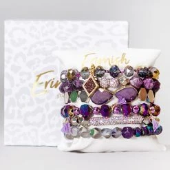 Erimish Lavender Love Bracelet Stack Mad World