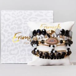 Erimish World Tour Black Orchid Bracelet Stack