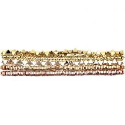 Erimish Accessories 90's Chix Butterfly Wings Stacked Bracelet