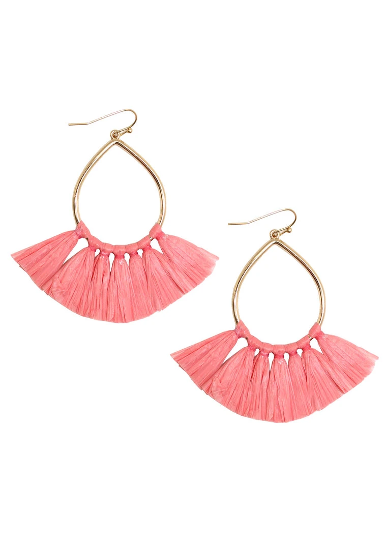 Erimish Paradise Cha Cha Earring In Coral
