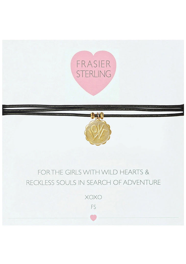 Fraiser Sterling 3 Wrap Ranson Choker In Black Love