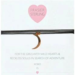 Fraiser Sterling Accessories 3 Wrap Ransom Choker In Black Moon