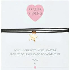 Fraiser Sterling 3 Wrap Ranson Choker In Black Star