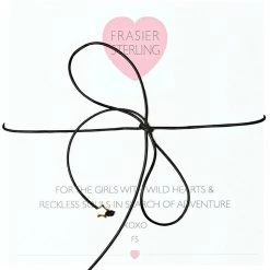 Fraiser Sterling Disco Fever Bowtie Stars Choker In Black Accessories