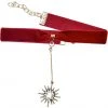 Fraiser Sterling Accessories Saturday Night Fever Starburst Choker In Maroon