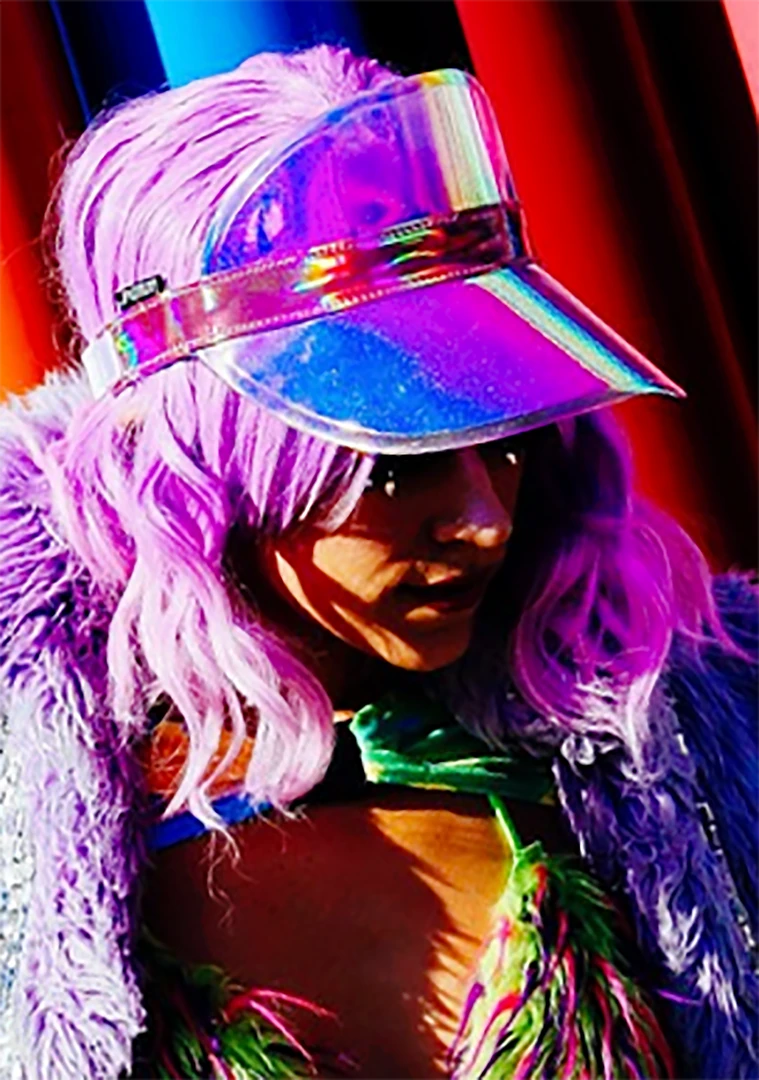 Fydelity UV Pixie RetroElectric Visor In Rose Accessories