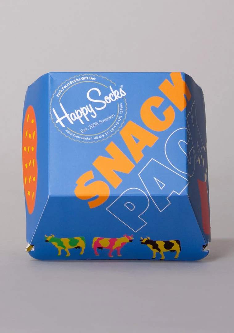 Happy Socks The Great Fantastic Junk Food 2PK Socks Gift Box
