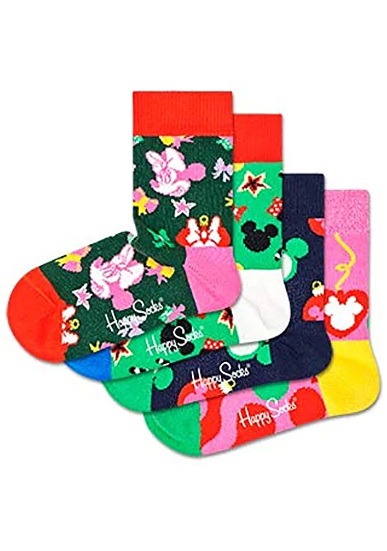 Happy Socks The Great Fantastic X Disney Kids Christmas Socks 4PK Gift Box Set