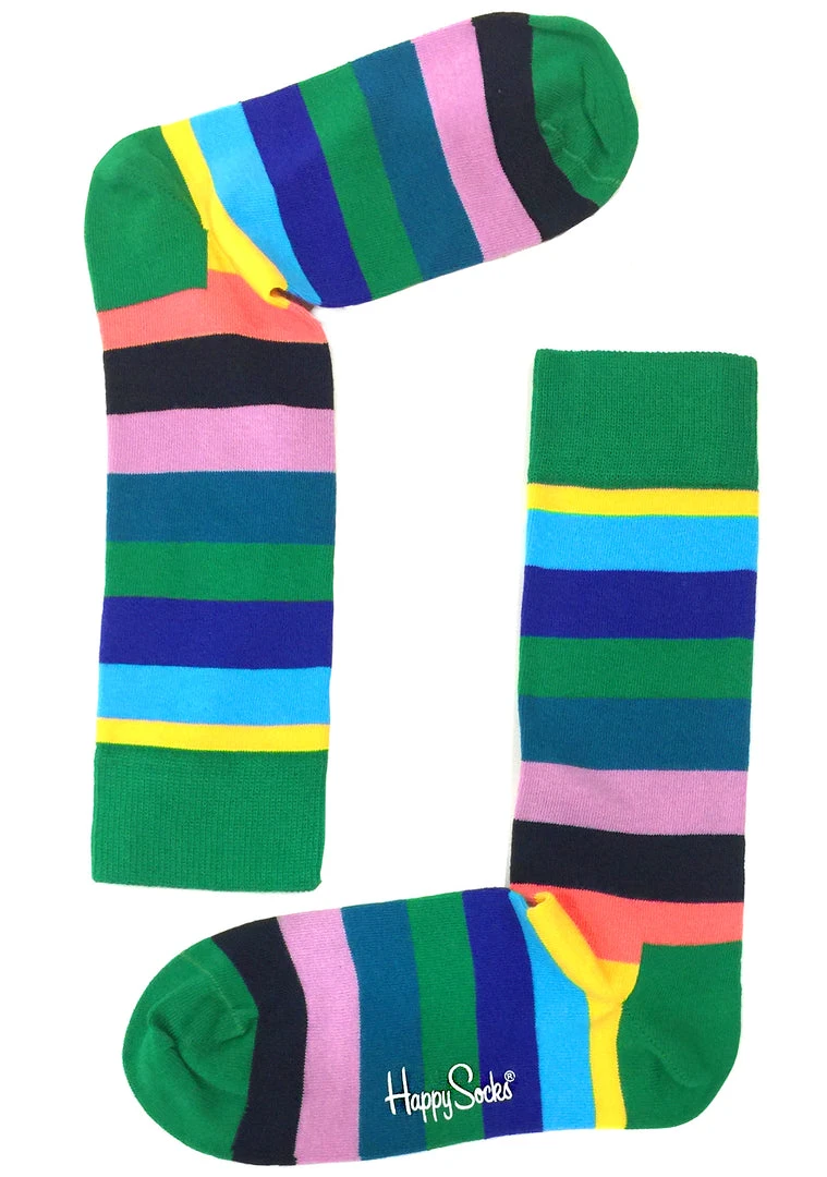 Happy Socks Crayon Striped Party Sock
