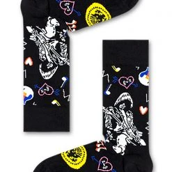 Happy Socks Accessories Linda And Johnny Black Guitar Socks