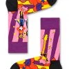 Happy Socks Linda And Johnny Purple Guitar Socks