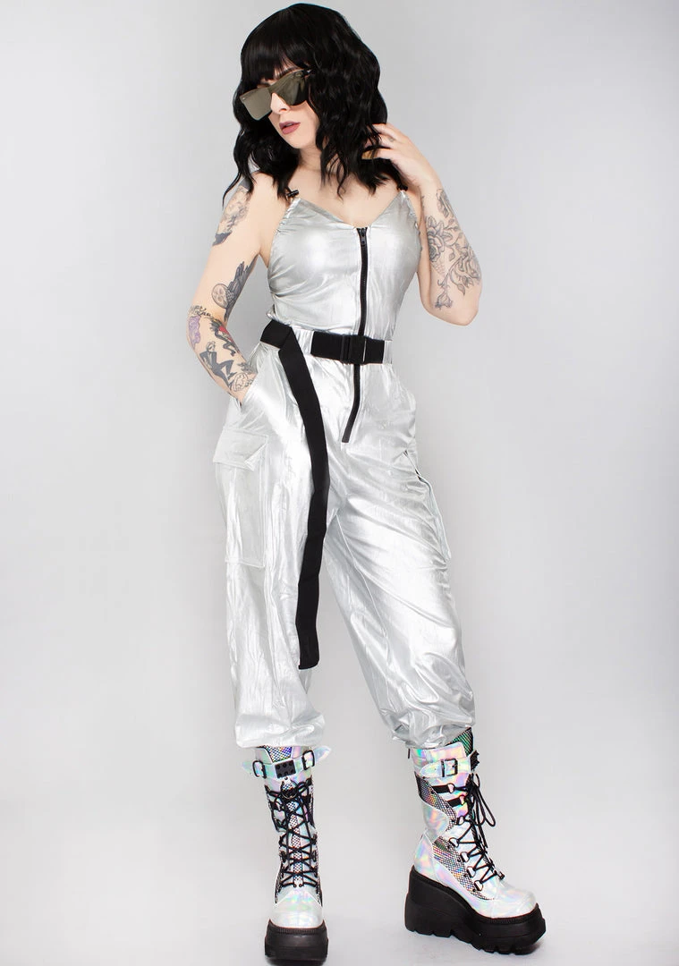 Hot & Delicious Future Club Buckle Belt Jumpsuit The Great Fantastic