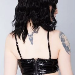 Hot & Delicious Sinful Desire Latex Corset Top Women's Festival