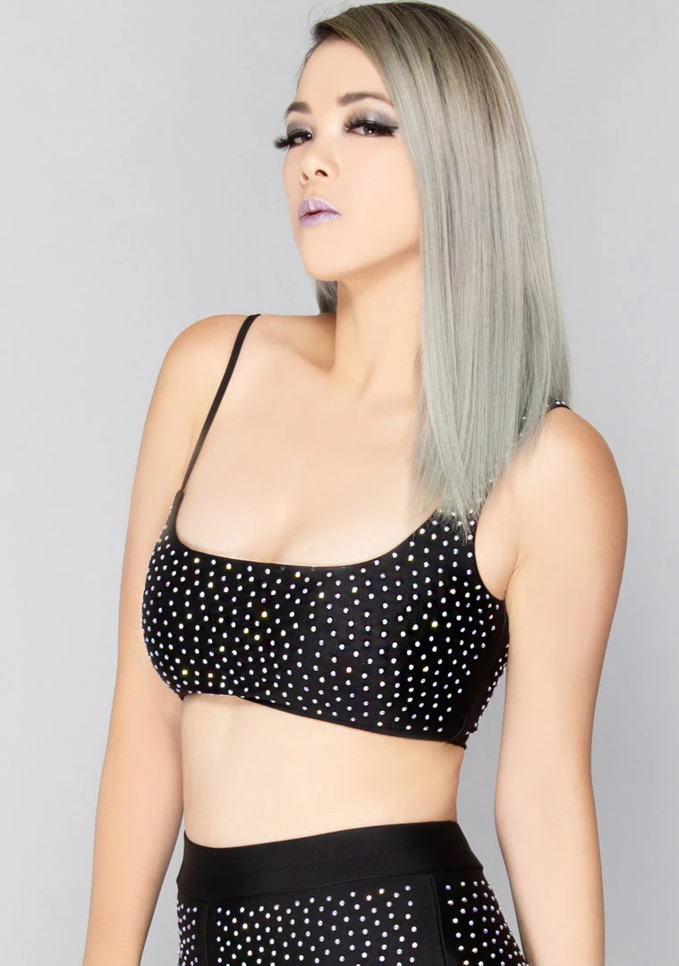 Hot & Delicious World Tour Stargazer Rhinestone Cropped Top