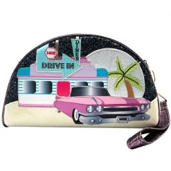 Irregular Choice Miami Slice Crossbody Wristlet Bag In Black Bags
