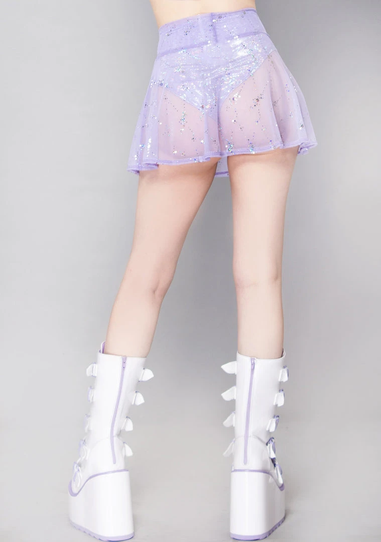J Valentine Astro Fairy Sequin Skater Skirt