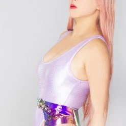 J Valentine The Great Fantastic Brimstone Holographic Garter Belt