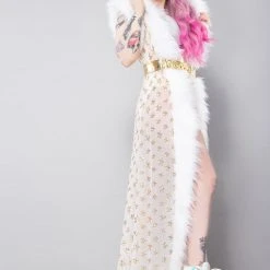 J Valentine Star Struck Sequin Mesh Duster Tea Room Cinema