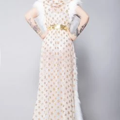 J Valentine Star Struck Sequin Mesh Duster Tea Room Cinema