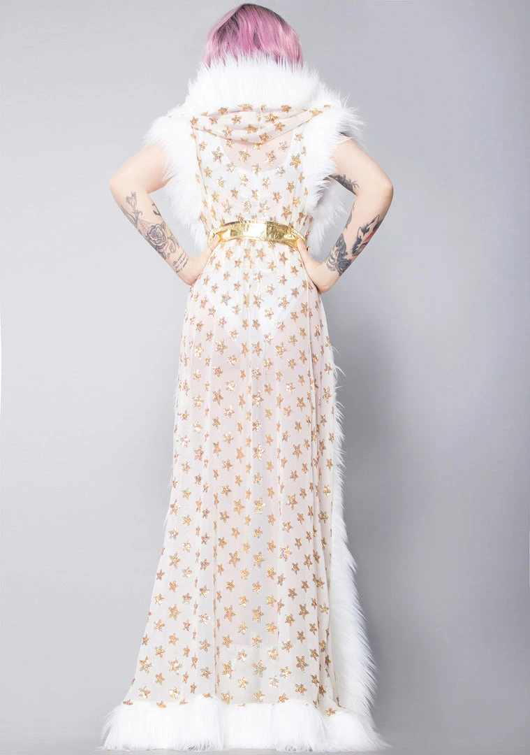 J Valentine Star Struck Sequin Mesh Duster Tea Room Cinema