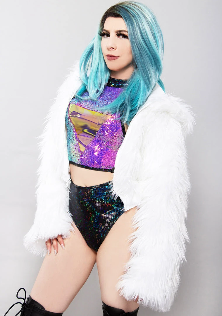 J Valentine Candy Flashing Light Up Cropped Jacket The Great Fantastic