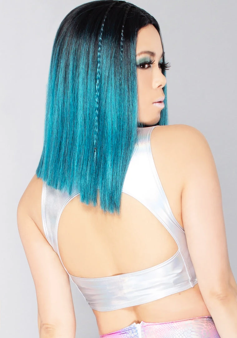 J Valentine World Tour Comet Burst Keyhole Crop Top