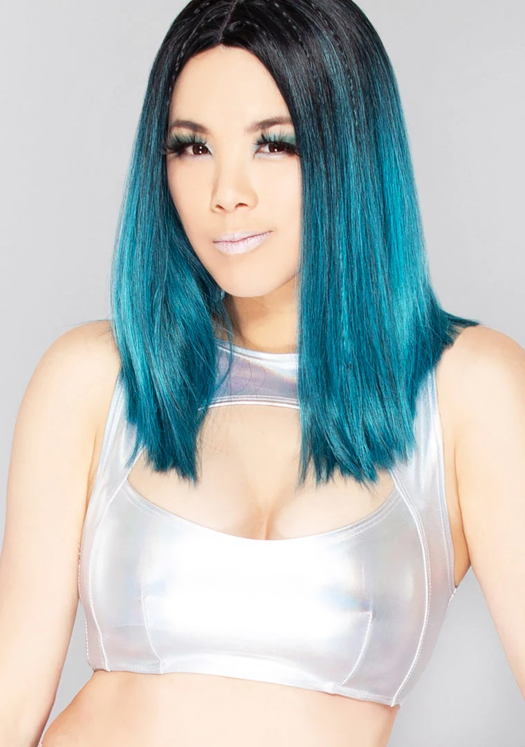 J Valentine World Tour Comet Burst Keyhole Crop Top