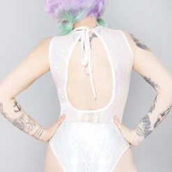 J Valentine Cosmic Starlight Sequin Mesh Bodysuit