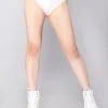 J Valentine New White Unicorn Opalescent High Rise Short