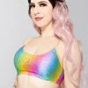 J Valentine Sparkle Confetti Rainbow Tank