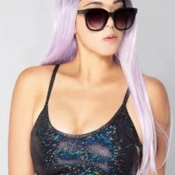 J Valentine X LASR Exclusive Black Twinkle Tank Top New