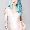 J Valentine Sweet Dreams Opalescent Bodysuit New
