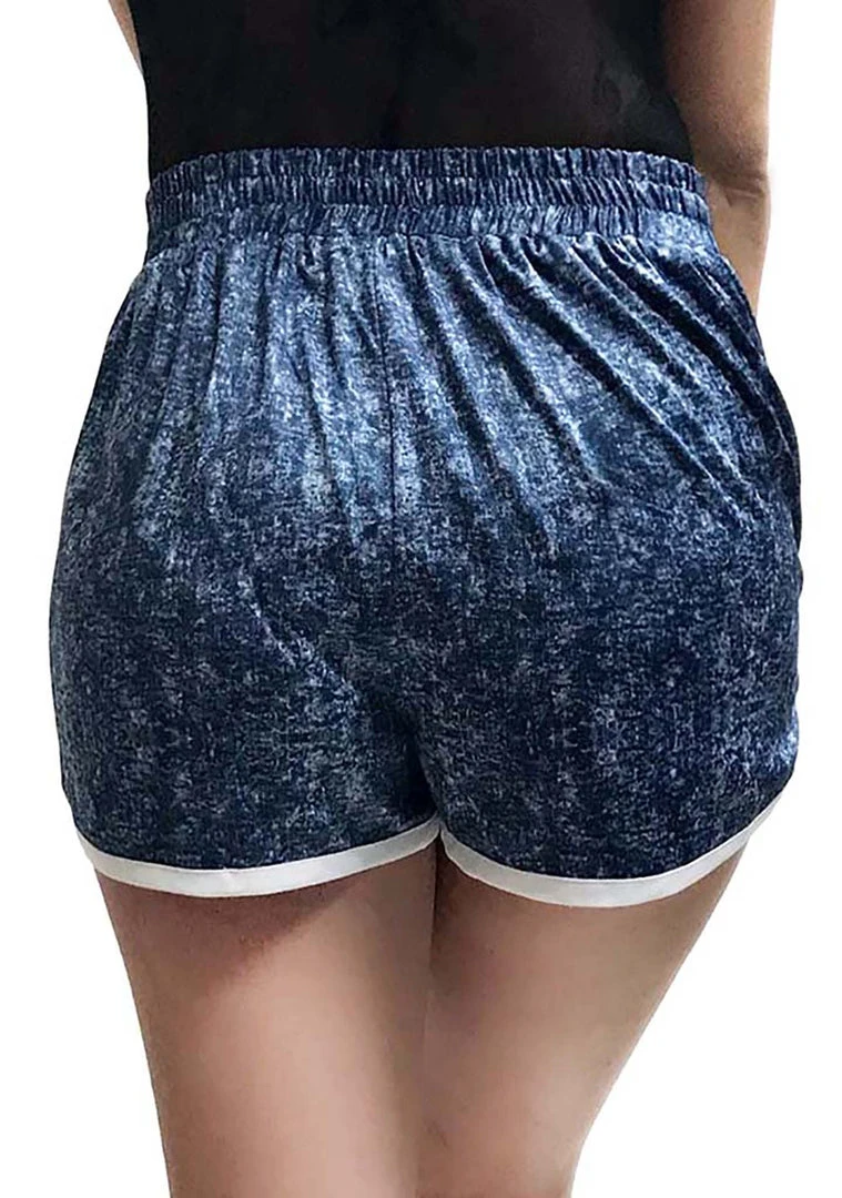 LA Style Rush Scuba Print Shorts