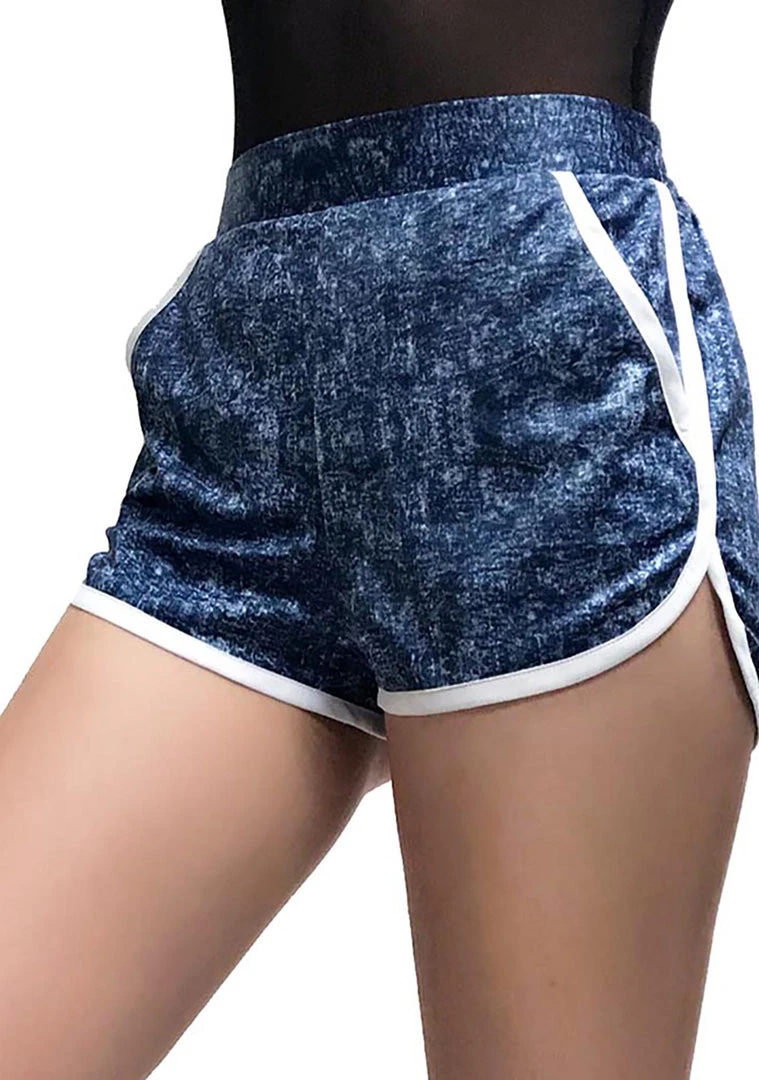 LA Style Rush Scuba Print Shorts
