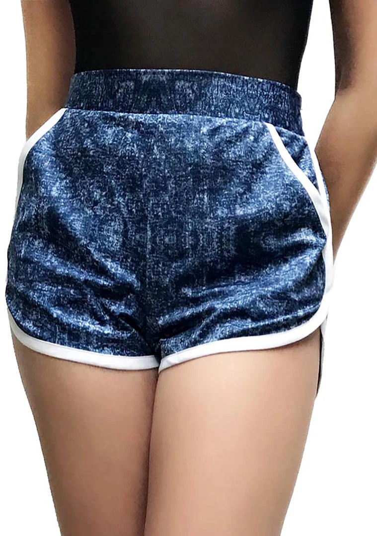 LA Style Rush Scuba Print Shorts