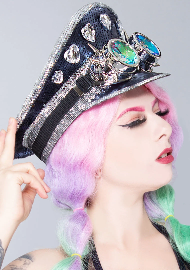 LASR New Destiny Bond Sequin Captain Hat