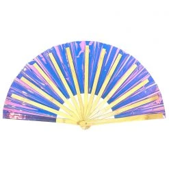 LASR Dreamscape Iridescent Fluid Rave Fan New