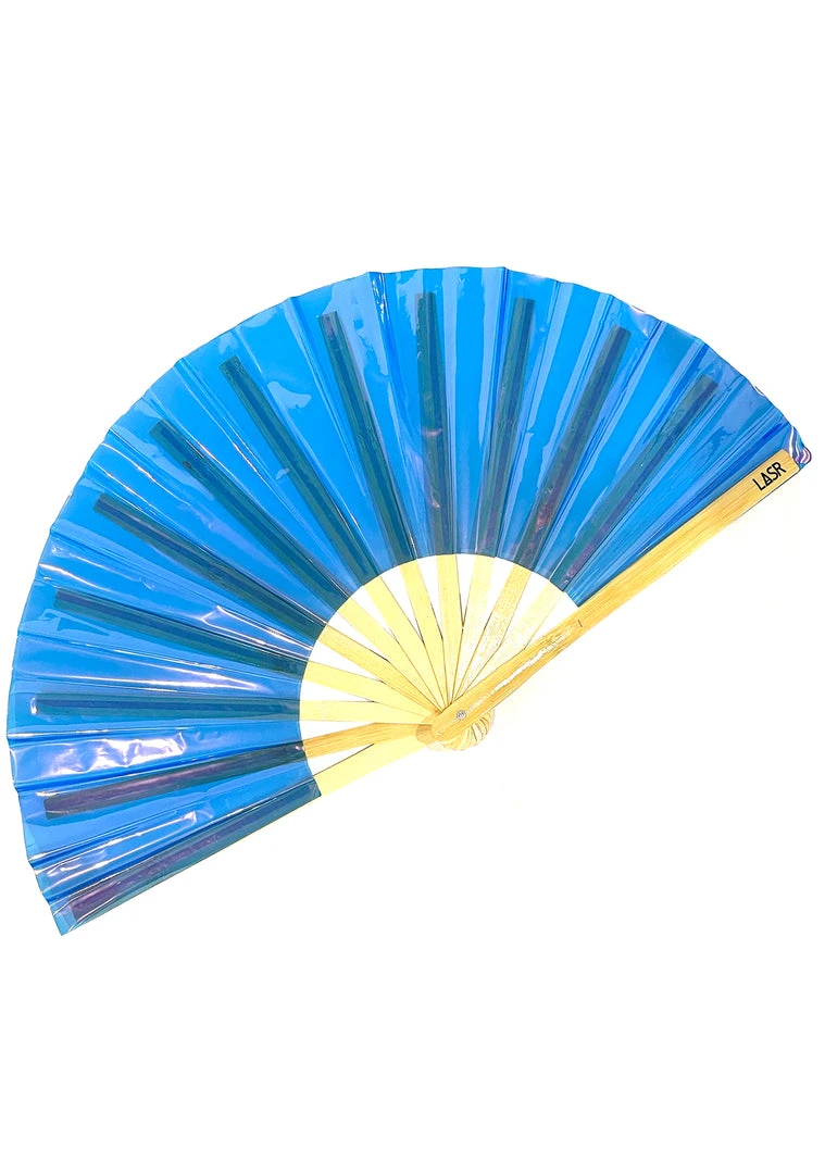 LASR Dreamscape Iridescent Fluid Rave Fan New