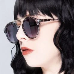 LASR Accessories Full Throttle Matte Sunglasses In Matte Black Tortoise