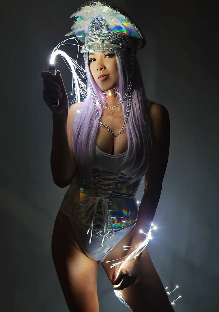 LASR Hypernova Fiber Optic Light Up Whip New